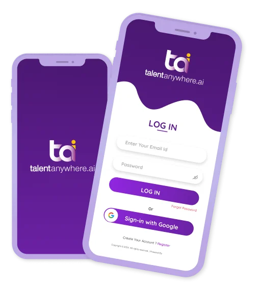 TalentAnywhere app mockup